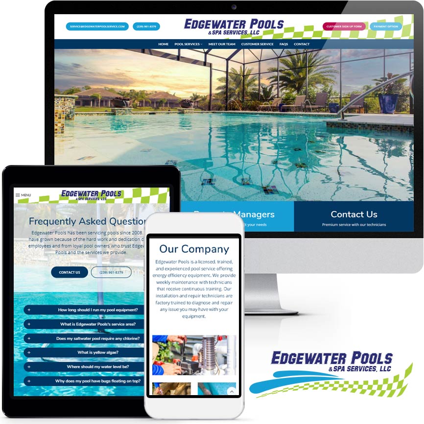 2020 WordPress Pool Website Design Portfolio | RGB Internet Systems, a Florida Website Design Company