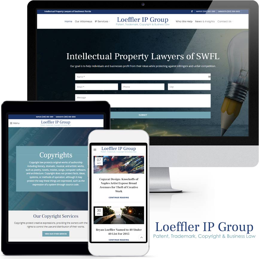 2020 WordPress Intellectual Property Website Design Portfolio | RGB Internet Systems, a Florida Website Design Company