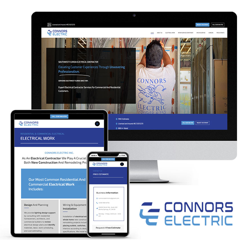 2023 WordPress Electrician Website Design Portfolio | RGB Internet Systems, a Florida Website Design Company