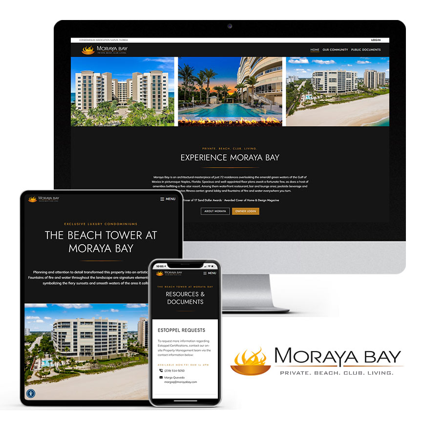 The Beach Tower at Moraya Bay Website | RGB Internet Systems, a Florida Website Design Company