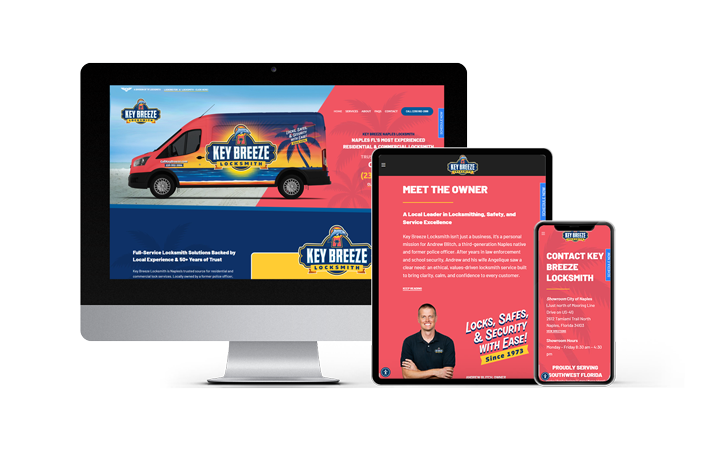 Florida Web Design Company WordPress Website Portfolio Feature: Key Breeze | RGB Internet Systems
